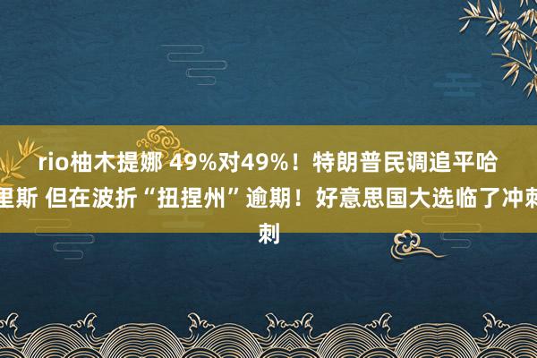 rio柚木提娜 49%对49%！特朗普民调追平哈里斯 但在波折“扭捏州”逾期！好意思国大选临了冲刺
